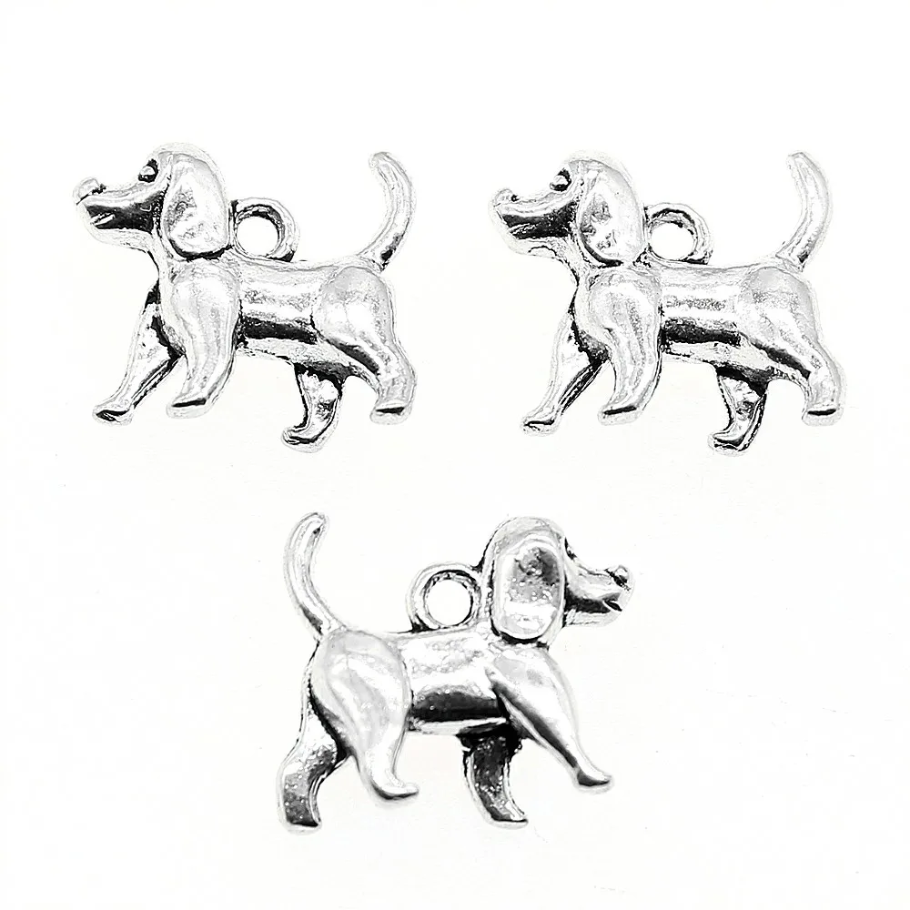 10pcs 3D Cute Dog Charm Dog Charms Pendant Antique Silver Color 3D Dog Pendant Charm 15x14x5mm 
10pcs 3D Cute Dog Charm Dog Charms Pendant Antique Silver Color 3D Dog Pendant Charm 15x14x5mm