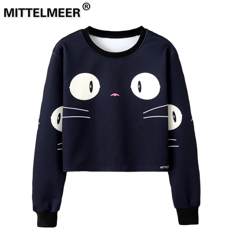 MITTELMEER Harajuku Sweatshirt Woman girls crop top Cartoon cute cat Bear banana fruit printing short Sweatshirt Hooded
MITTELMEER Harajuku Sweatshirt Woman girls crop top Cartoon cute cat Bear banana fruit printing short Sweatshirt Hooded
