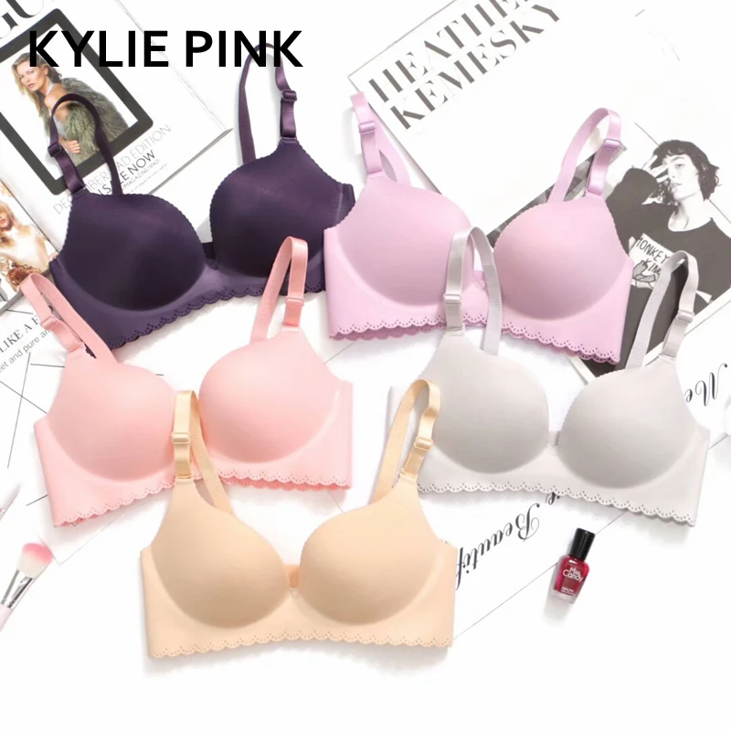 KYLIE PINK Sexy Bras For Girls Push Up Thick/Thin 3/4 Cup Lingerie Seamless Cotton Bra Wire Free Soft Bralette Female Underwear
KYLIE PINK Sexy Bras For Girls Push Up Thick/Thin 3/4 Cup Lingerie Seamless Cotton Bra Wire Free Soft Bralette Female Underwear