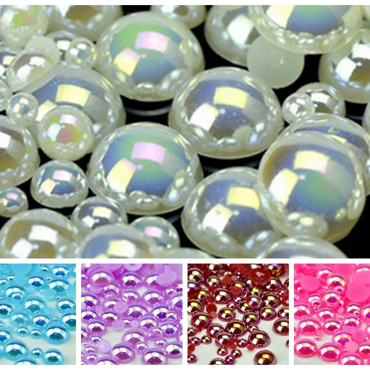 Sales!1000Pcs 50Gram Mixed 2-10mm AB Colors Craft ABS Imitation Pearls Half Round Flatback Pearls Resin Scrapbook Beads For DIY
Sales!1000Pcs 50Gram Mixed 2-10mm AB Colors Craft ABS Imitation Pearls Half Round Flatback Pearls Resin Scrapbook Beads For DIY