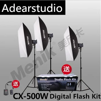 Menik CX-500W Photo Studio Strobe Flash Light Kit Trigger Softbox Modeling Lamp Photography Photo Video Studio Flash Kit NO00DC
Menik CX-500W Photo Studio Strobe Flash Light Kit Trigger Softbox Modeling Lamp Photography Photo Video Studio Flash Kit NO00DC