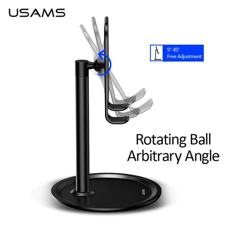 USAMS Mobile Phone Holder for iPhone X 8 iPad Non-Slip Adjustable Universal Desktop Phone Stand for Samsung Xiaomi Huawei Tablet
USAMS Mobile Phone Holder for iPhone X 8 iPad Non-Slip Adjustable Universal Desktop Phone Stand for Samsung Xiaomi Huawei Tablet