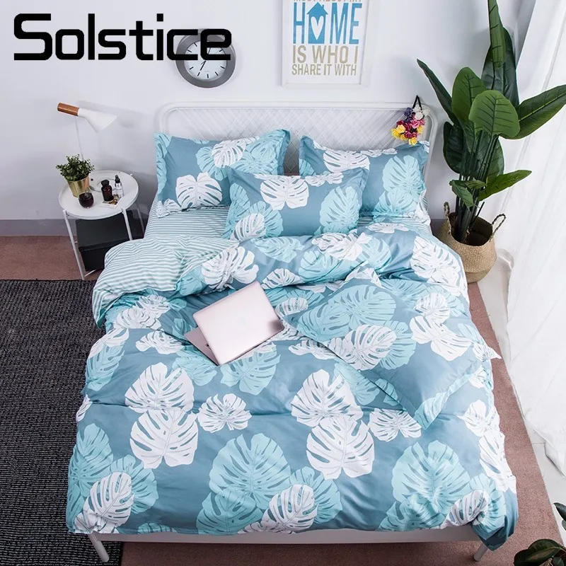 Solstice Home Textile Banana Leaf Light Blue Bed Linen Boy Kid Teen Bedding Sets 3-4Pcs Girl Childs Duvet Cover Sheet Pillowcase
Solstice Home Textile Banana Leaf Light Blue Bed Linen Boy Kid Teen Bedding Sets 3-4Pcs Girl Childs Duvet Cover Sheet Pillowcase