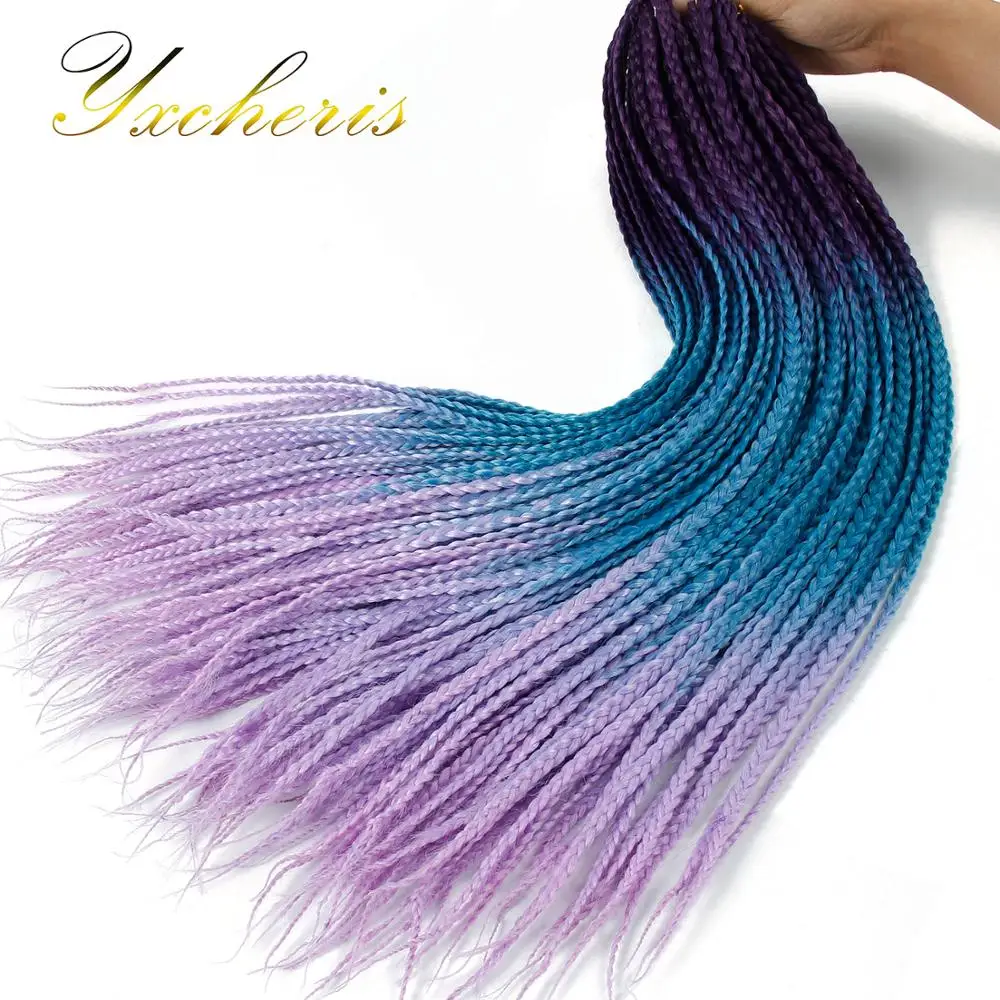 Box Braid Hair Synthetic Braiding Hair Ombre Purple Pink Blue Hair 22 Strands/Pack 100 Grams
Box Braid Hair Synthetic Braiding Hair Ombre Purple Pink Blue Hair 22 Strands/Pack 100 Grams