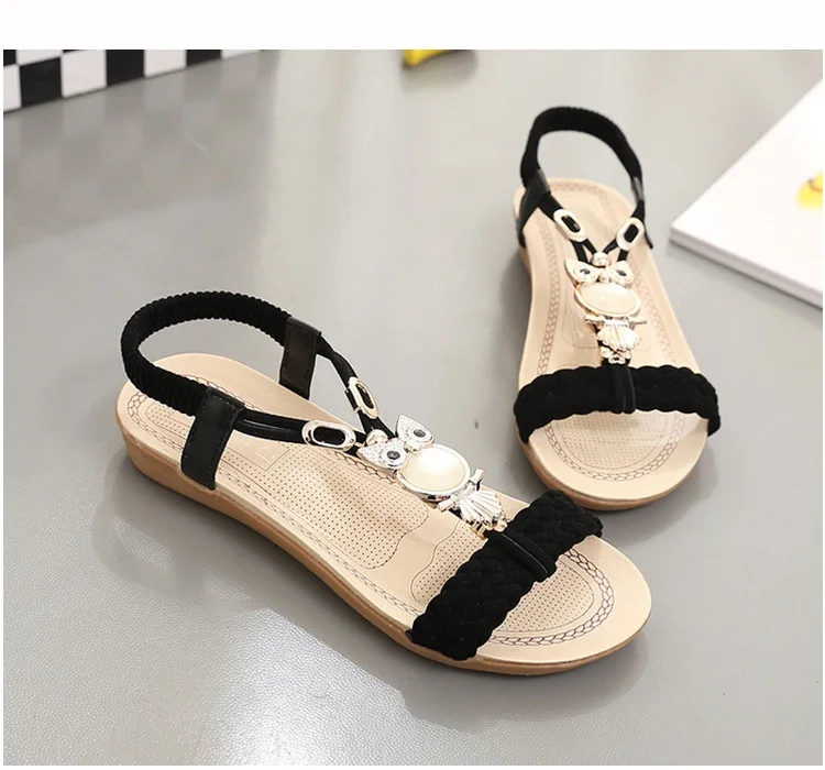 Women Sandals Summer Bohemia Beach Shoes Women Gladiator Sandals Ladies Fashion Flats Summer Female Shoes Sandalias Mujer 17