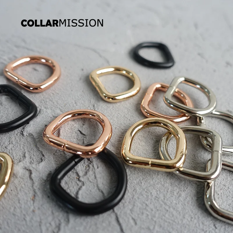 15mm Metal Non-Welded Nickel Plated Hardware D Ring For Garment Luggage Backpack Cat Dog Collar-Strap DIY Accessory 4 Colours
15mm Metal Non-Welded Nickel Plated Hardware D Ring For Garment Luggage Backpack Cat Dog Collar-Strap DIY Accessory 4 Colours