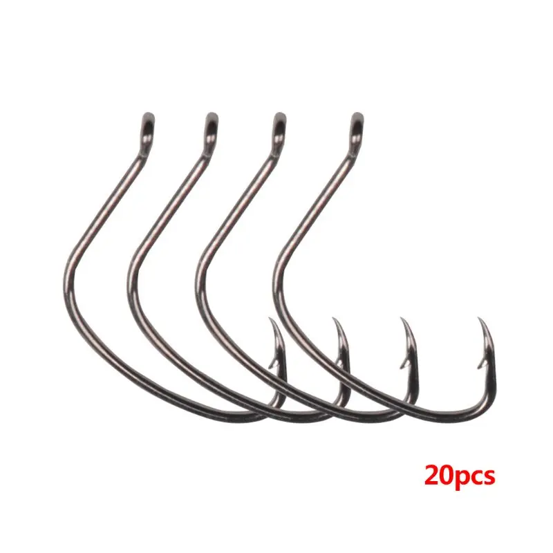 20 Pcs/pack Fishing Hooks Insect Soft Hook -1/0 # Barbed Tube Hook Wide Belly Crank Hook Fishing Gear Accessories
20 Pcs/pack Fishing Hooks Insect Soft Hook -1/0 # Barbed Tube Hook Wide Belly Crank Hook Fishing Gear Accessories