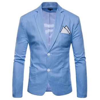 2019 New Design Men's Solid Color Two Buckle Casual Cotton and Linen Suit Blazer Male suit jacket Thin Coat For Autumn k925
2019 New Design Men's Solid Color Two Buckle Casual Cotton and Linen Suit Blazer Male suit jacket Thin Coat For Autumn k925