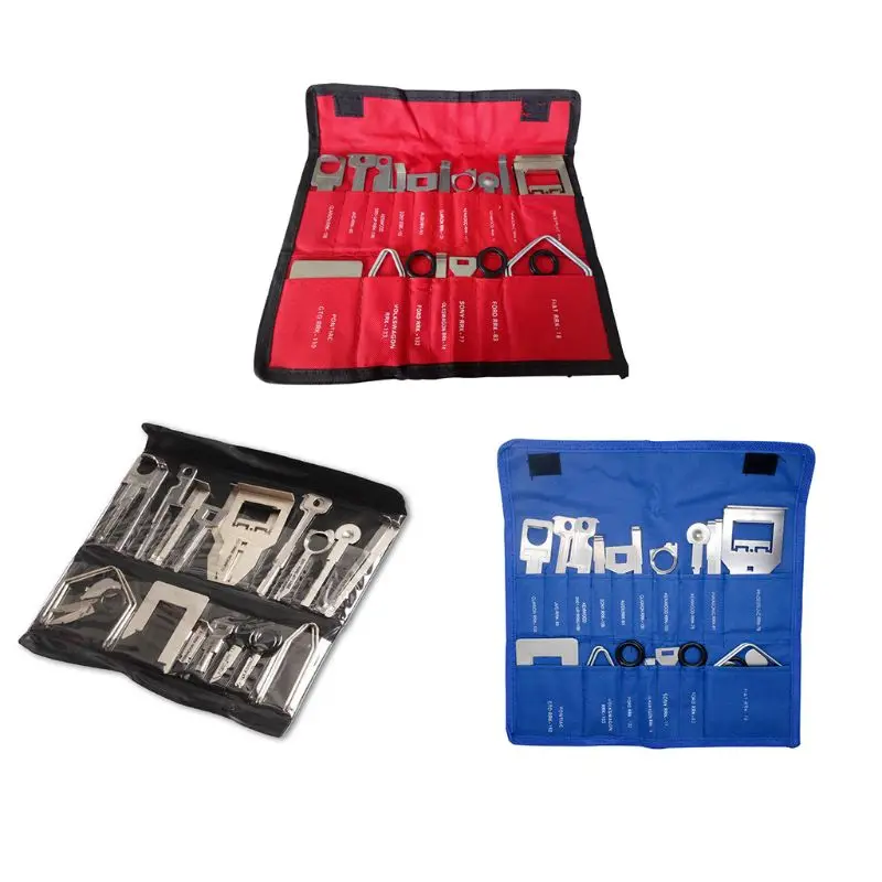 38Pcs/Set Multifunction Vehicle Car Stereo Radio Release Removal Tools Key Kit with Bag for Kenwood Tool Fit for Benz Ford Audi
38Pcs/Set Multifunction Vehicle Car Stereo Radio Release Removal Tools Key Kit with Bag for Kenwood Tool Fit for Benz Ford Audi