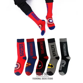 Fashion Cotton Colorful Socks Happy Cartoon Superhero Socks Letters Avengers Batman Marvel Comics Miracle Unisex Socks
Fashion Cotton Colorful Socks Happy Cartoon Superhero Socks Letters Avengers Batman Marvel Comics Miracle Unisex Socks