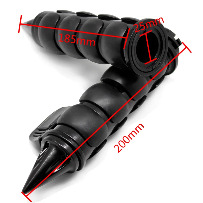ROAOPP Motorcycle Hand Grips 25MM Handlebar One Pair For Harley Street Glide Kawasaki Vulcan 800 900 1500 1600 2000 Classic VN