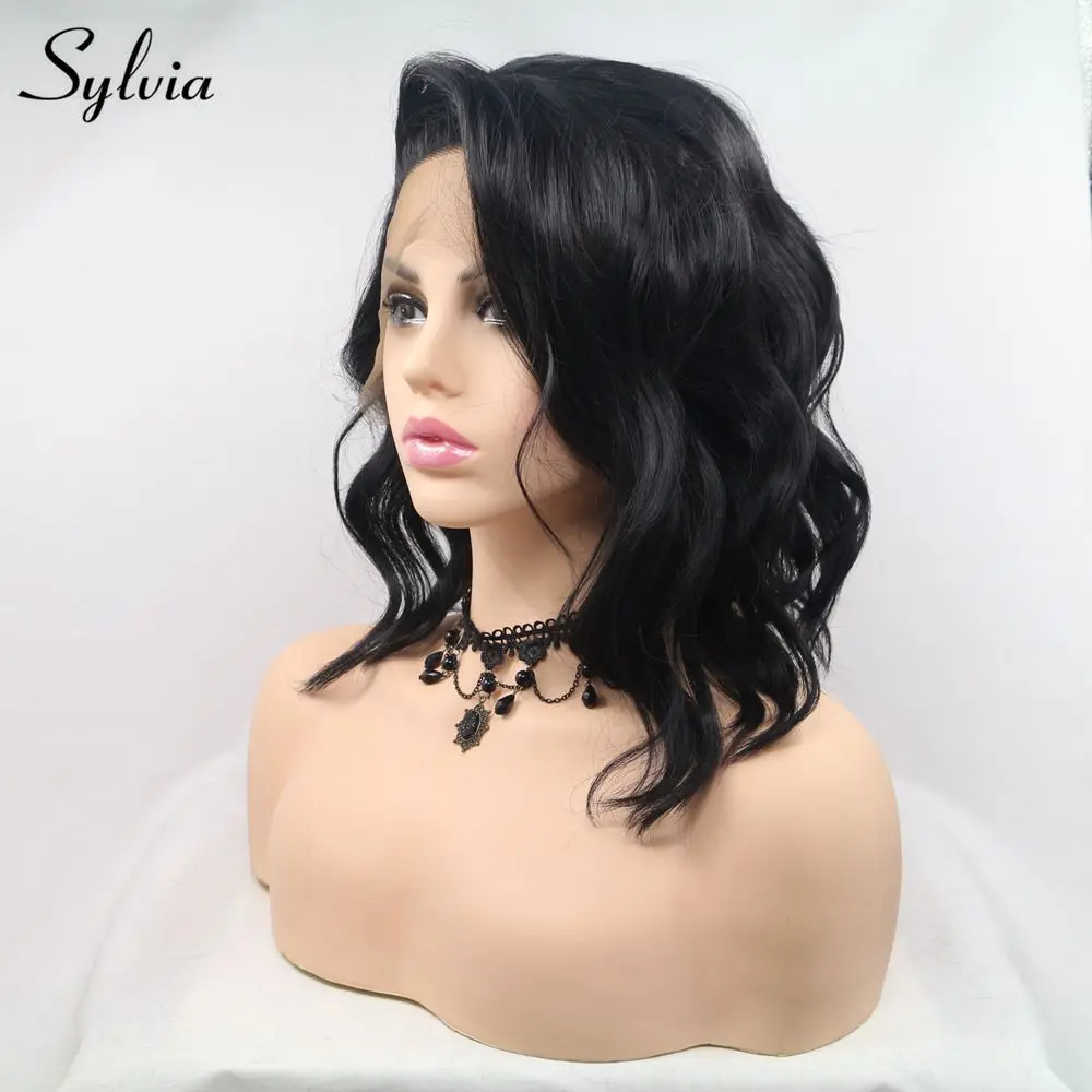 Sylvia Short Black Curly Wigs For Women Synthetic Lace Front Wig Side Part #1b Hair Natural Heat Resistant Glueless Daily Wigs
Sylvia Short Black Curly Wigs For Women Synthetic Lace Front Wig Side Part #1b Hair Natural Heat Resistant Glueless Daily Wigs