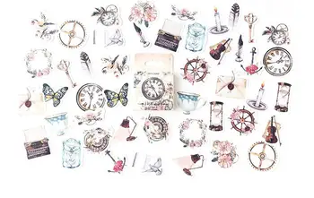 46 Pcs Vintage Paper Handmade Photos Decor Stickers Travel Theme Butterfly Album Stickers for Decor Scrapbook Photo Album
46 Pcs Vintage Paper Handmade Photos Decor Stickers Travel Theme Butterfly Album Stickers for Decor Scrapbook Photo Album