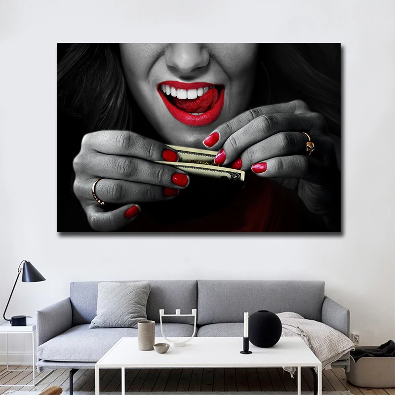 Sexy girl with Money Wall Art Canvas Prints Modern Paintings On The Wall Posters Cuadros Decorative Pictures For Living Room
Sexy girl with Money Wall Art Canvas Prints Modern Paintings On The Wall Posters Cuadros Decorative Pictures For Living Room