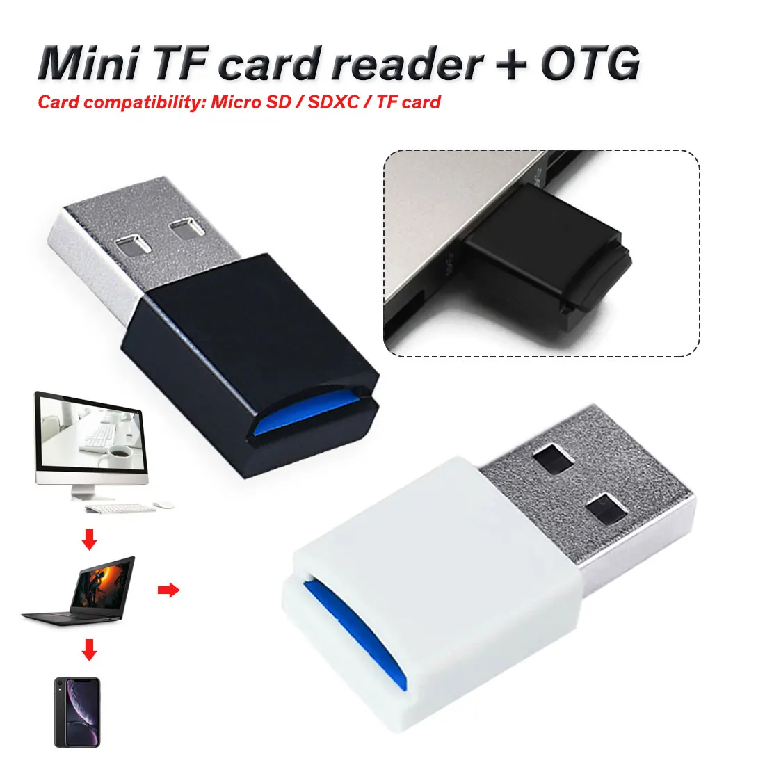For Windows Mac High Speed MINI 5Gbps USB 3.0 XC TF Card Reader Adapter For Computer Laptop
For Windows Mac High Speed MINI 5Gbps USB 3.0 XC TF Card Reader Adapter For Computer Laptop