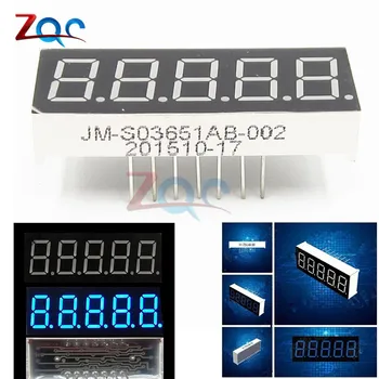 0.36 inch 5 Bits Digit LED 7 Segment Common Cathode Digital Tube Blue LED Digit Display
0.36 inch 5 Bits Digit LED 7 Segment Common Cathode Digital Tube Blue LED Digit Display