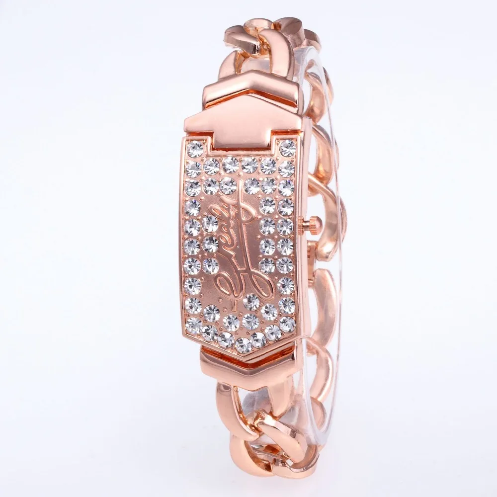 New Arrive Fashion Stainless Steel Bracelet Women Watch Luxury Rhinestone Lady Dress Quartz Wristwatch Relogio Feminino Horloges
New Arrive Fashion Stainless Steel Bracelet Women Watch Luxury Rhinestone Lady Dress Quartz Wristwatch Relogio Feminino Horloges