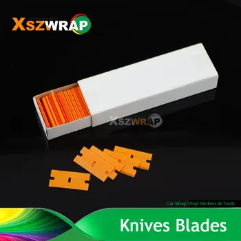 100Pcs/Pack Plastic Razor Scraper Blades Double Edged Razor Blades Squeegee For Car Wrapping Window Tint Glue Remove Tools
100Pcs/Pack Plastic Razor Scraper Blades Double Edged Razor Blades Squeegee For Car Wrapping Window Tint Glue Remove Tools