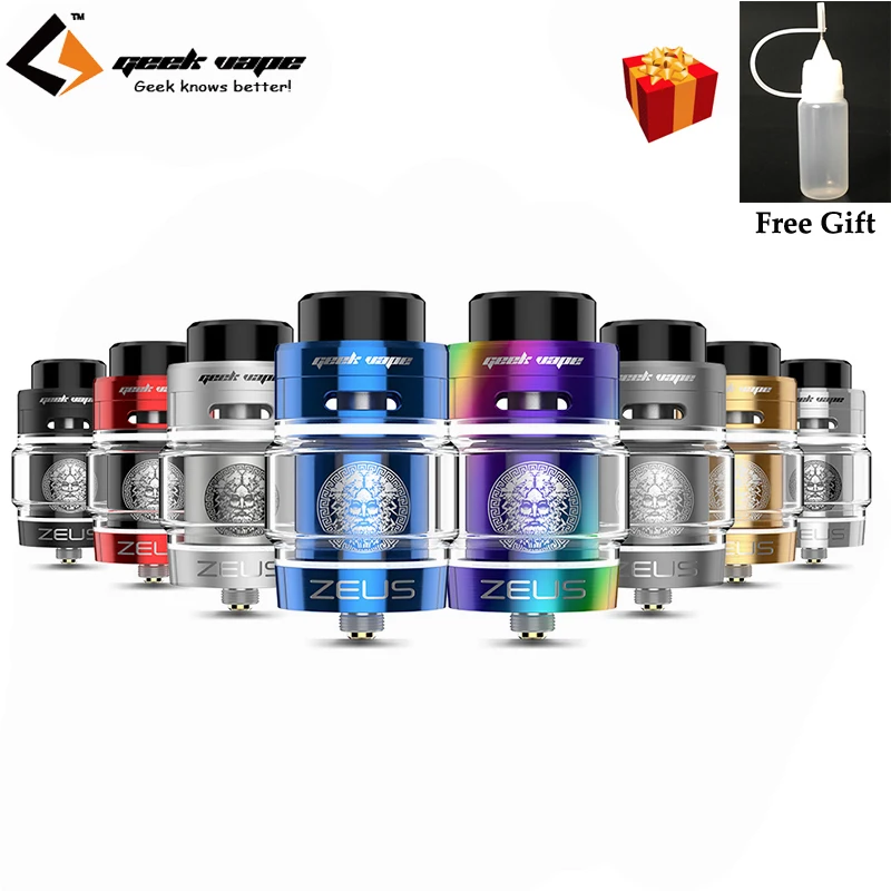 Original Geekvape Zeus Dual RTA Vape Zeus RTA Dual Coil Version 4ml RTA Tank Atomizer Leak Proof System Electronic Cigarette
Original Geekvape Zeus Dual RTA Vape Zeus RTA Dual Coil Version 4ml RTA Tank Atomizer Leak Proof System Electronic Cigarette