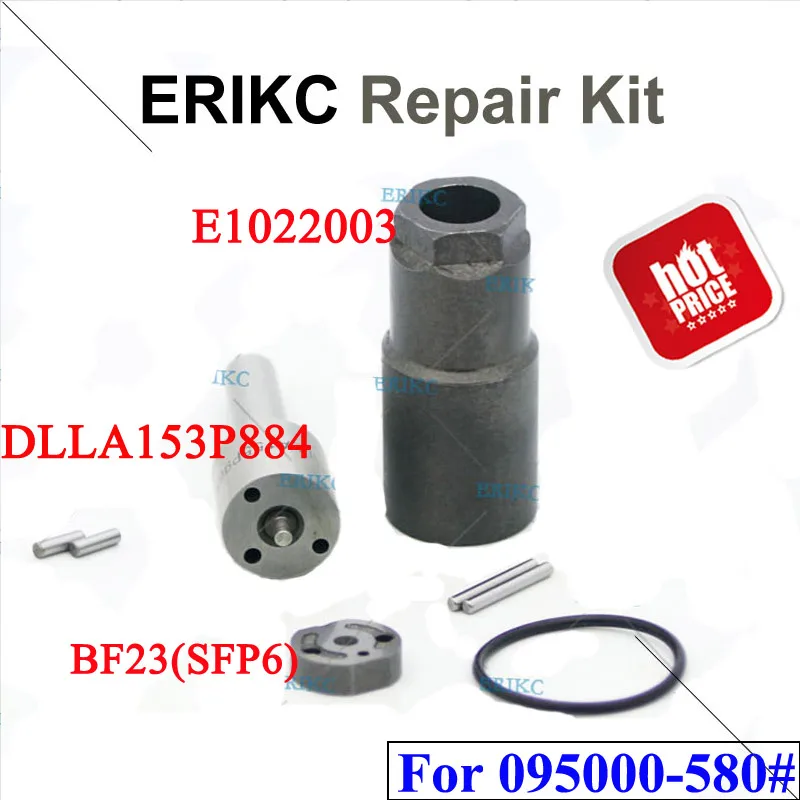 ERIKC Diesel Injector Repair Kits DLLA153P884 Valve Plate BF23(SFP6) for 095000-5800 095000-5801 DCRI105800
ERIKC Diesel Injector Repair Kits DLLA153P884 Valve Plate BF23(SFP6) for 095000-5800 095000-5801 DCRI105800