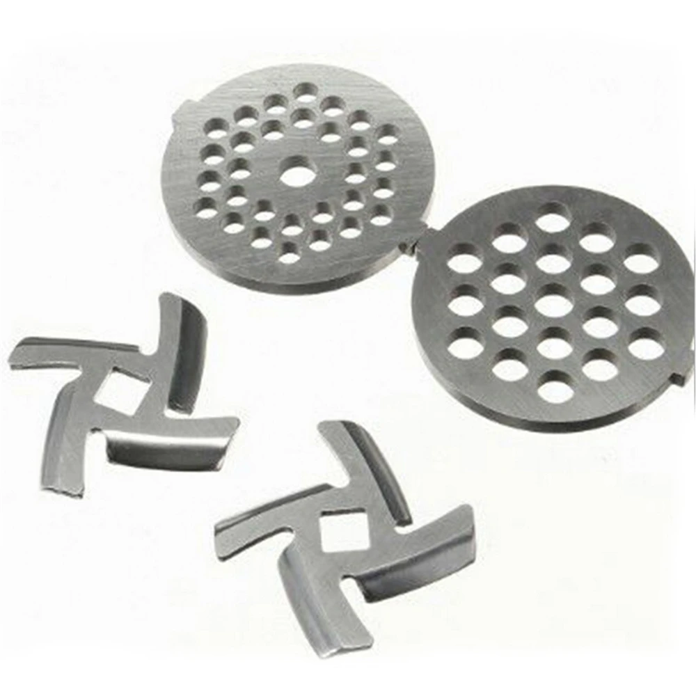4pcs/set Meat Grinder Blade & Meat Mincer Plate Crusher Mincer Plate Disc 5mm/7mm & Blade Knife 5# 7# Meat Mincer Plate
4pcs/set Meat Grinder Blade & Meat Mincer Plate Crusher Mincer Plate Disc 5mm/7mm & Blade Knife 5# 7# Meat Mincer Plate