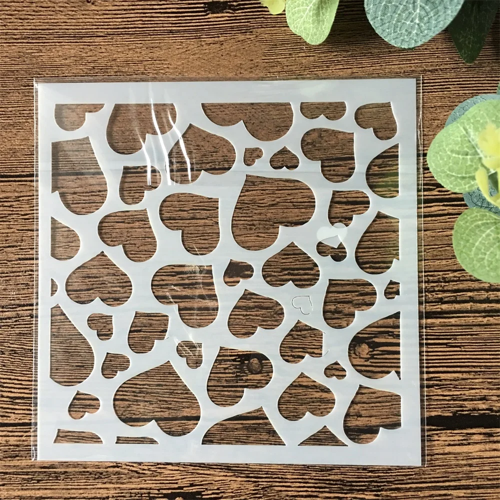 1Pcs 13cm Love Heart Texture DIY Layering Stencils Wall Painting Scrapbook Coloring Embossing Album Decorative Template
1Pcs 13cm Love Heart Texture DIY Layering Stencils Wall Painting Scrapbook Coloring Embossing Album Decorative Template