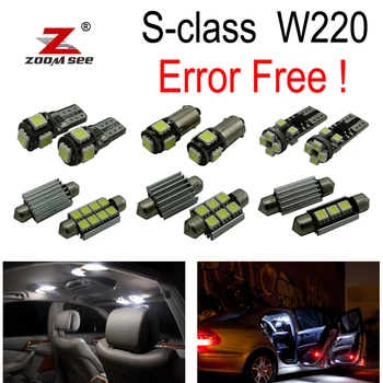 24pcs LED lamp Interior + License plate Light full Kit For Mercedes Benz S class W220 S500 S600 S55AMG S63AMG S65AMG (99-05)
24pcs LED lamp Interior + License plate Light full Kit For Mercedes Benz S class W220 S500 S600 S55AMG S63AMG S65AMG (99-05)