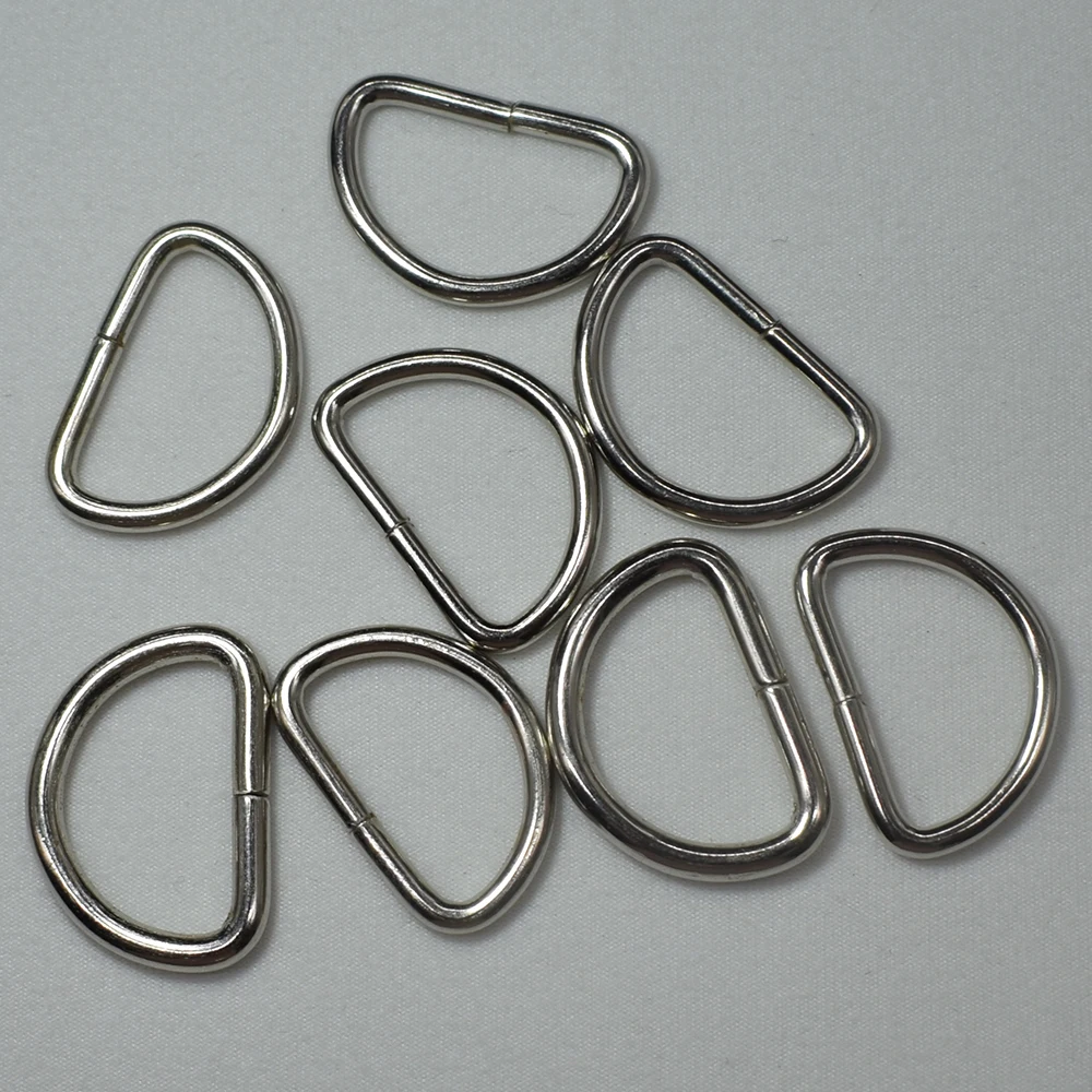 Винтажные металлические D образные кольца пряжки 20 шт. для одежды рукоделия шитья