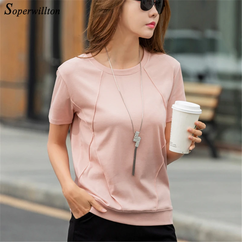 T Shirts Female Soft Cotton Women Tops Tees Shirts loose fit shirt Summer 2019 Short Sleeve undershirt Ladies Tshirt harajuku
T Shirts Female Soft Cotton Women Tops Tees Shirts loose fit shirt Summer 2019 Short Sleeve undershirt Ladies Tshirt harajuku