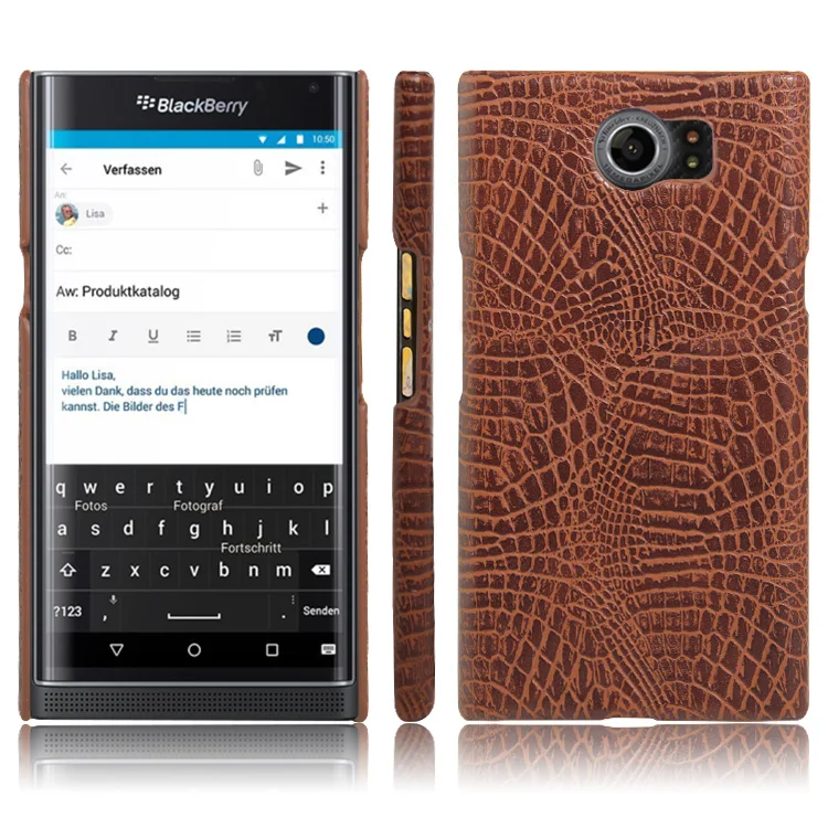 Luxury Crocodile Skin Leather Case for BlackBerry Priv Pattern Cover Shockproof Hard Shell Phone Cases Fundas Bag |