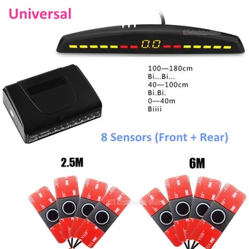 16mm Original Flat Sensors 8 Sensors CarLED Display Parking Sensor Monitor Kit Auto Reverse Backup Radar Assistance Buzzer Alarm
16mm Original Flat Sensors 8 Sensors CarLED Display Parking Sensor Monitor Kit Auto Reverse Backup Radar Assistance Buzzer Alarm