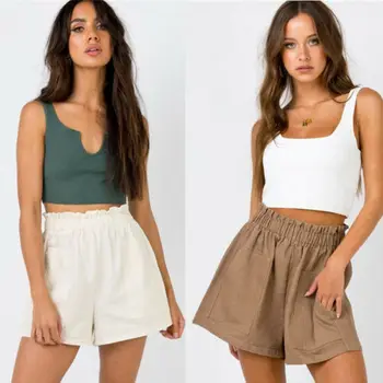 Hirigin Women Summer Casual Shorts High Waist Linen Pockets Solid Beach Hot Casual Shorts
Hirigin Women Summer Casual Shorts High Waist Linen Pockets Solid Beach Hot Casual Shorts