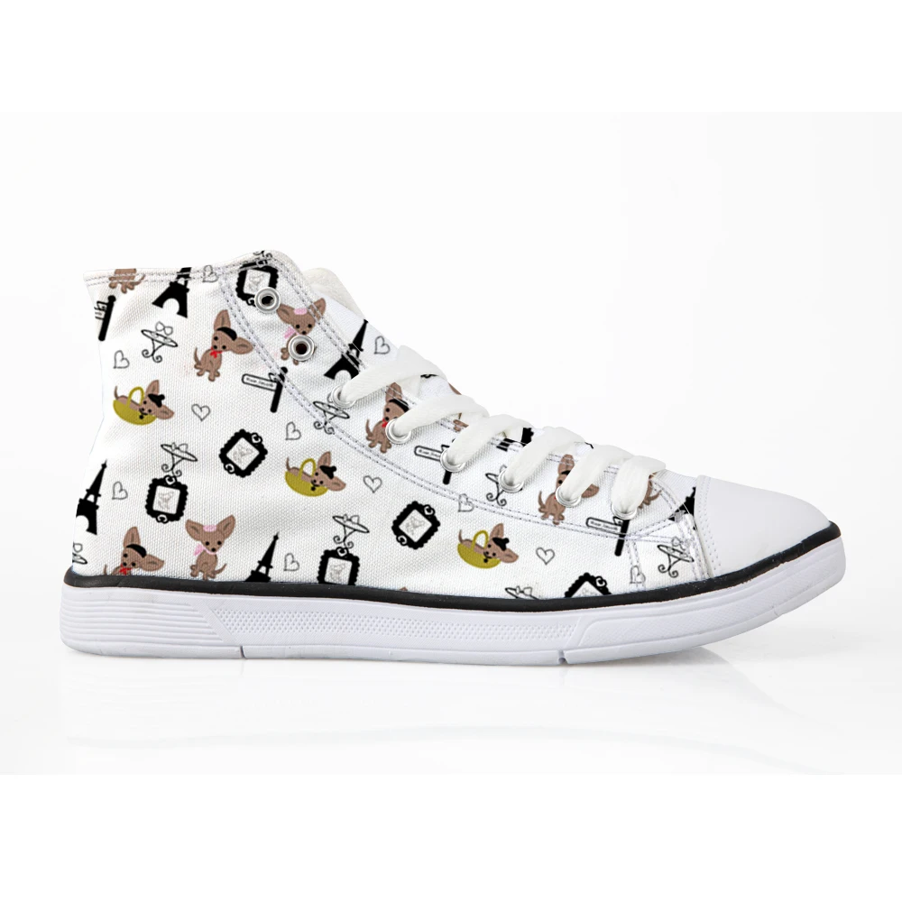 Chihuahua in Paris Canvas Shoes Woman Dogs Lovers Vulcanize Sneakers Casual White Painted Board Lace Up Flats Summer New School
Chihuahua in Paris Canvas Shoes Woman Dogs Lovers Vulcanize Sneakers Casual White Painted Board Lace Up Flats Summer New School