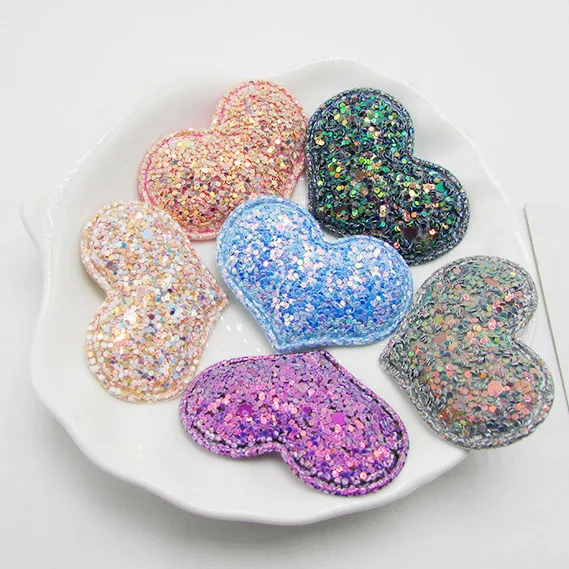 10pcs/lot 4x3.2 Glitter Heart Shape Patch Shiny Padded Applique Stick-on for Kids headwear Accessories DIY Craft Decoration
10pcs/lot 4x3.2 Glitter Heart Shape Patch Shiny Padded Applique Stick-on for Kids headwear Accessories DIY Craft Decoration