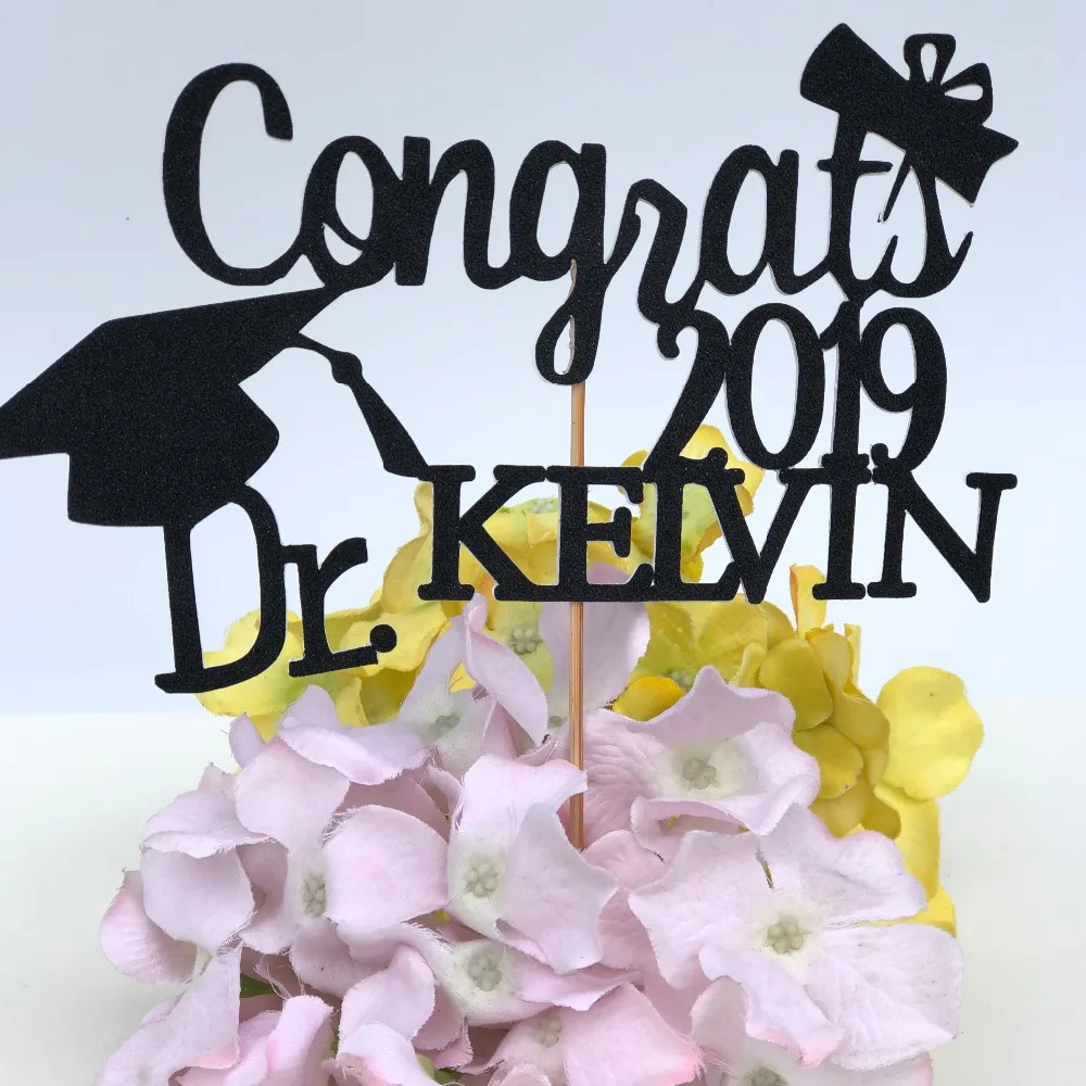 Personalized Graduation 2019 cake topper celebration congratulation congrats Ph. Dr. grad doctor of philosophy cake decoration
Personalized Graduation 2019 cake topper celebration congratulation congrats Ph. Dr. grad doctor of philosophy cake decoration