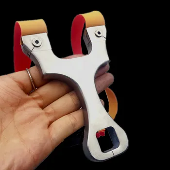 2019 Slingshot hunting catapult stainless steel clip handle precise outdoor shooting with rubber band fire 
2019 Slingshot hunting catapult stainless steel clip handle precise outdoor shooting with rubber band fire