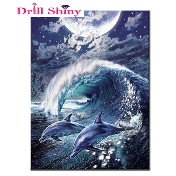 art DIY 5D full Diamond Mosaic Diamond Painting Cross Stitch Kit Diamonds Embroidery Square Drill Dolphin & wave
art DIY 5D full Diamond Mosaic Diamond Painting Cross Stitch Kit Diamonds Embroidery Square Drill Dolphin & wave