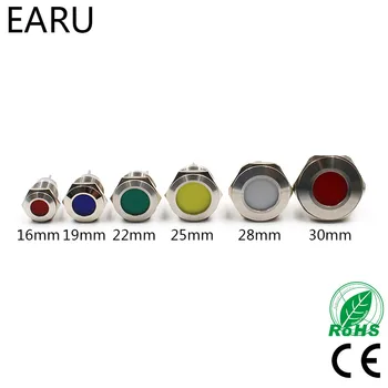 16mm 19mm 22mm 25mm 28mm 30mm Waterproof IP67 LED Metal Indicator Pilot Signal Warning Lamp Light 5V 12V 24V 110V 220V Red Blue
16mm 19mm 22mm 25mm 28mm 30mm Waterproof IP67 LED Metal Indicator Pilot Signal Warning Lamp Light 5V 12V 24V 110V 220V Red Blue