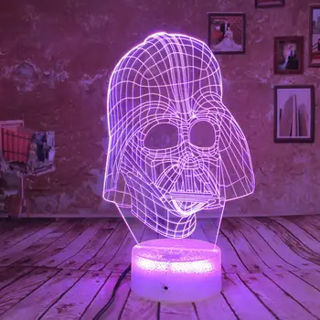 Star Wars Darth Vader 3D LED Night Light 7 Color Change Remote Kids Night Light Bedroom Lamp Desk Table Lamp Kids Toys Decor Par
Star Wars Darth Vader 3D LED Night Light 7 Color Change Remote Kids Night Light Bedroom Lamp Desk Table Lamp Kids Toys Decor Par