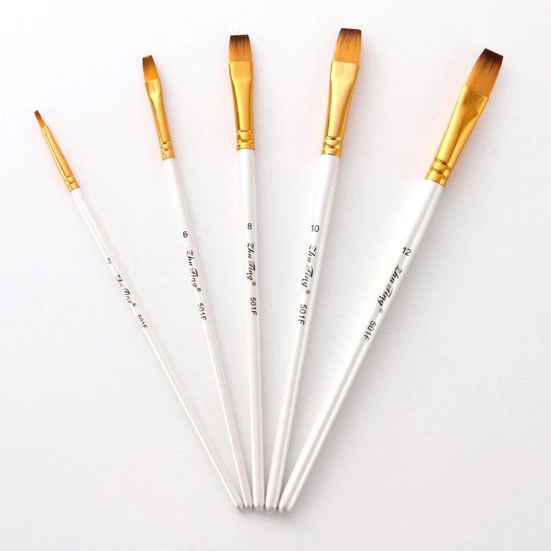 5Pcs/Set Watercolor Gouache Paint Brushes Different Shape Round and flat Tip Nylon Hair Painting Brush Set Art Supplies
5Pcs/Set Watercolor Gouache Paint Brushes Different Shape Round and flat Tip Nylon Hair Painting Brush Set Art Supplies