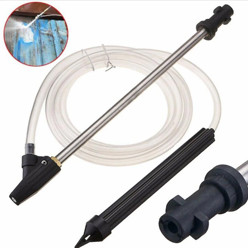 High Pressure Spray Washer Lance Turbo Nozzle+Sandblasting Tube For Karcher K2-K7 Car Washer Wet Sand Blaster Car Accessories
High Pressure Spray Washer Lance Turbo Nozzle+Sandblasting Tube For Karcher K2-K7 Car Washer Wet Sand Blaster Car Accessories