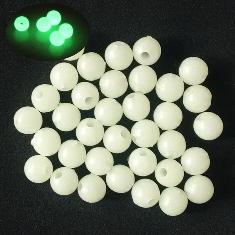 Фото 300pcs/set hard glowing fishing beads floats Round stopper Luminous bulk float for night accessorites Float Lure Tackles | Спорт и