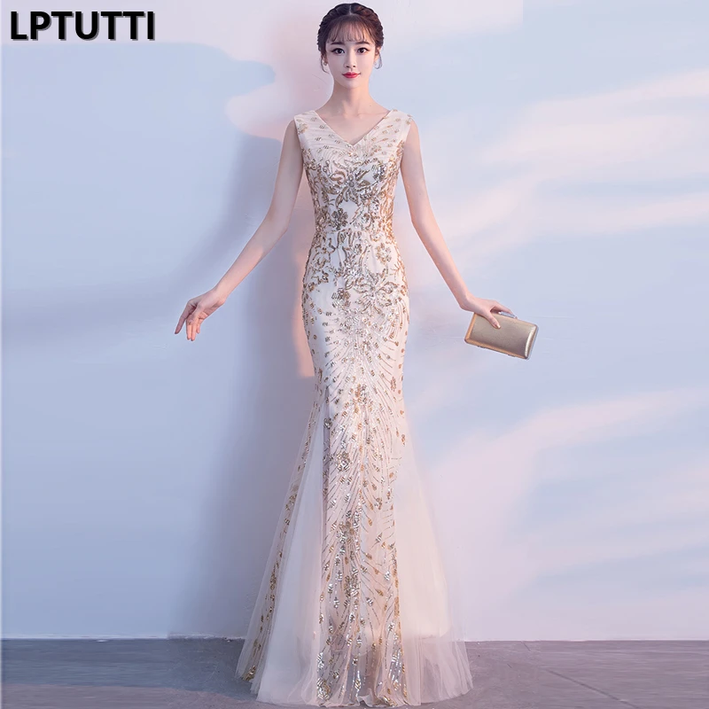 LPTUTTI Sequin Gratuating Plus Size New For Women Elegant Date Ceremony Party Prom Gown Formal Gala Luxury Long Evening Dresses
LPTUTTI Sequin Gratuating Plus Size New For Women Elegant Date Ceremony Party Prom Gown Formal Gala Luxury Long Evening Dresses