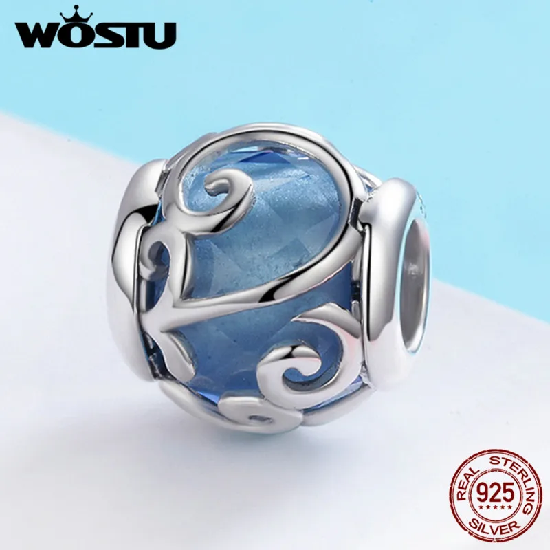 WOSTU 925 Sterling Silver Ocean Blue Crystal Openwork Wave Stylish Beads for Women Original Charm Bracelet Female Gift BKC557
WOSTU 925 Sterling Silver Ocean Blue Crystal Openwork Wave Stylish Beads for Women Original Charm Bracelet Female Gift BKC557