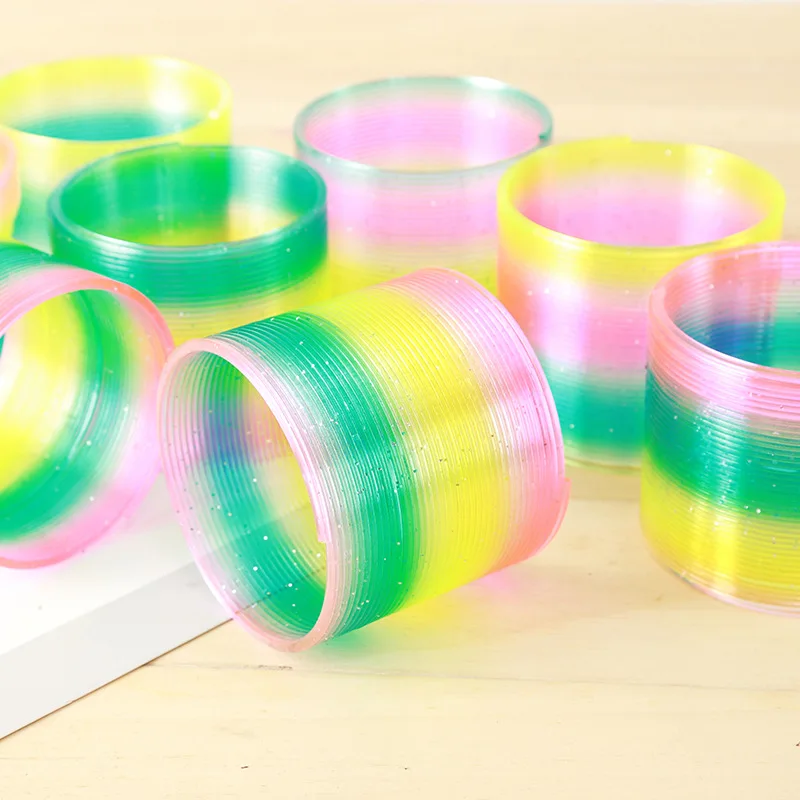 8.7*9cm Large Colorful Rainbow Circle Folding Plastic Spring Coil Creative Children Toys Funny Games Gifts
8.7*9cm Large Colorful Rainbow Circle Folding Plastic Spring Coil Creative Children Toys Funny Games Gifts