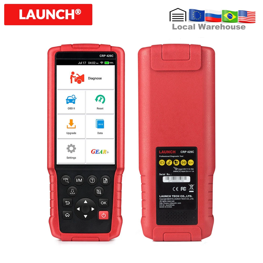 Launch CRP429C(Advanced version of crp129) 4 Systems OBDI/OBDII Code Reader X431 Diagnostic Tool CRP429 C CRP 429C Auto Scanner
Launch CRP429C(Advanced version of crp129) 4 Systems OBDI/OBDII Code Reader X431 Diagnostic Tool CRP429 C CRP 429C Auto Scanner