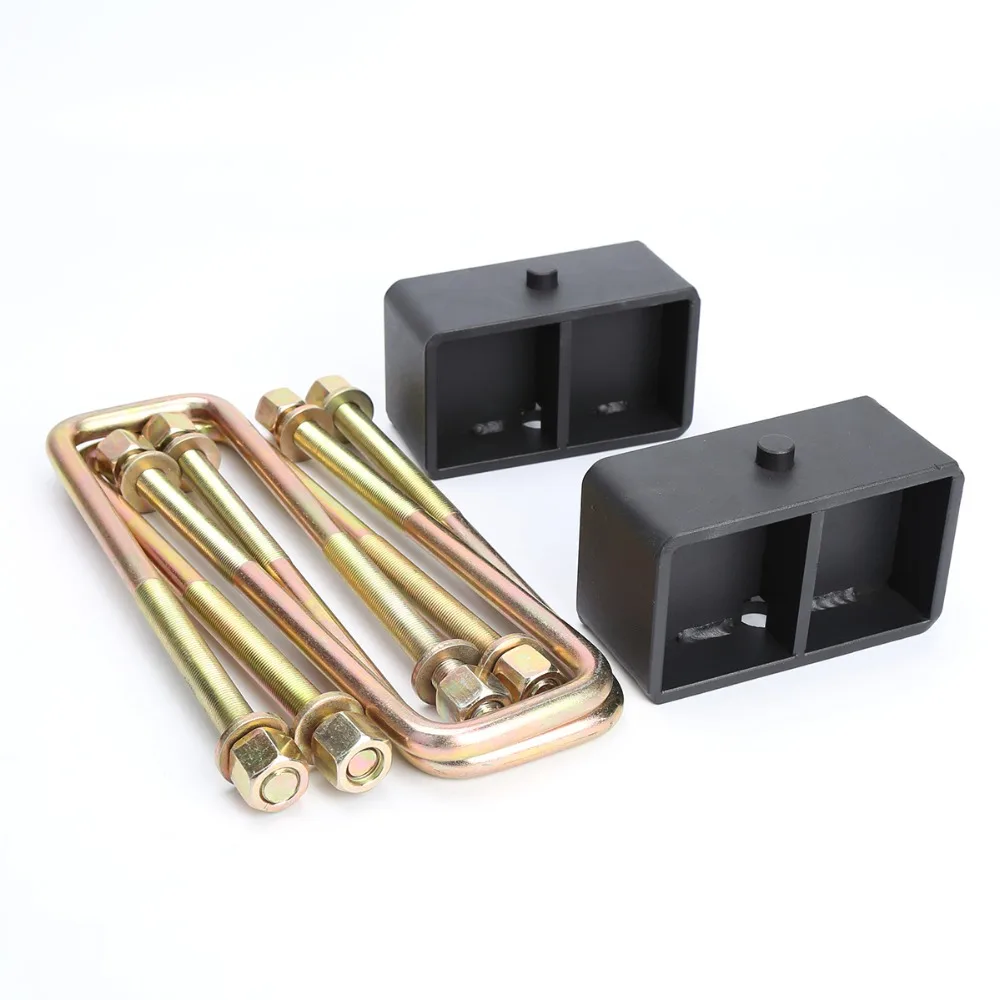 KSP 3'' Rear Leveling Lift Block Kit and Lift U Bolts for Toyota Tacoma 2005-2017 and for Tundra 2007-2017
KSP 3'' Rear Leveling Lift Block Kit and Lift U Bolts for Toyota Tacoma 2005-2017 and for Tundra 2007-2017