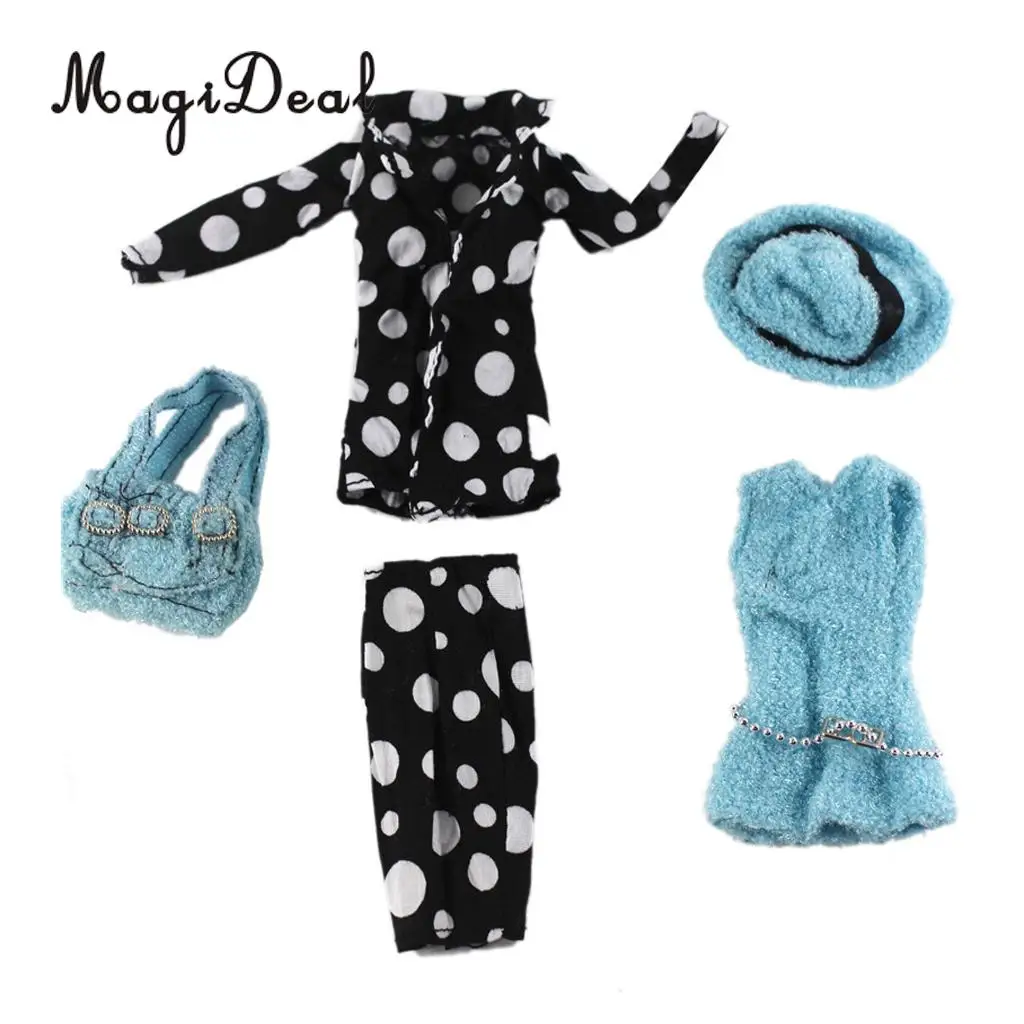 Fashion Girl Doll Princess Clothes Set Outfit for 30cm Doll Dress Up Accessories