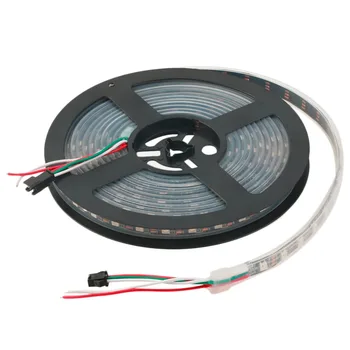 ICOCO 2017 WS2812B 5M 5050 SMD Digital 300 LED Strip Light Addressable Color DC5V Newest LED Light Strings