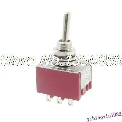 

10 Pcs AC 250V 2A 125V 6A ON/ON 2 Position 3PDT Toggle Switch